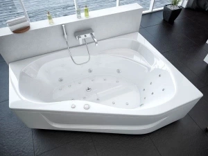 Акриловая ванна Aquatek Медея 170х95 R полный комплект с экраном