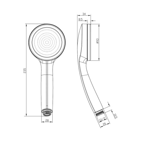 Лейка для душа, SpaHome, IDDIS, SPA1F00i18