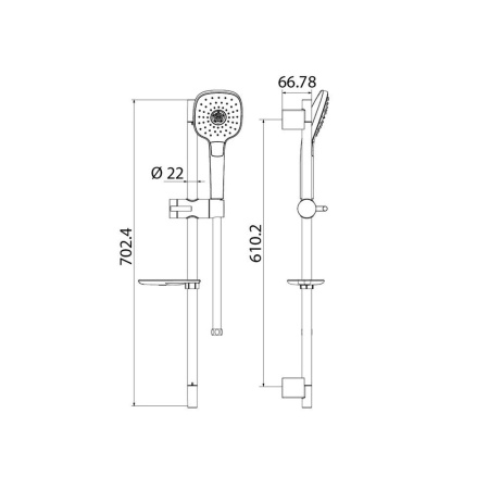 Душевой гарнитур, Sena, IDDIS, SEN3F70i16