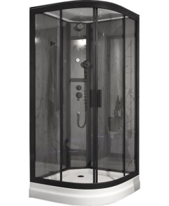 Душевая кабина Timo Premium Ilma 909 Black 90*90*203 без крыши