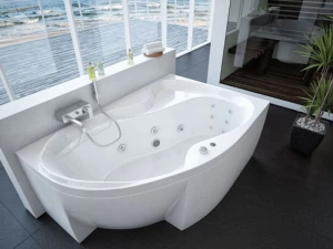 Акриловая ванна Aquatek Вега 170х105 R полный комплект с экраном 